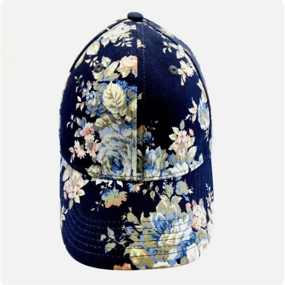 Koogingal Floral Adjustable Cap Blue Floral - Picture 1 of 7